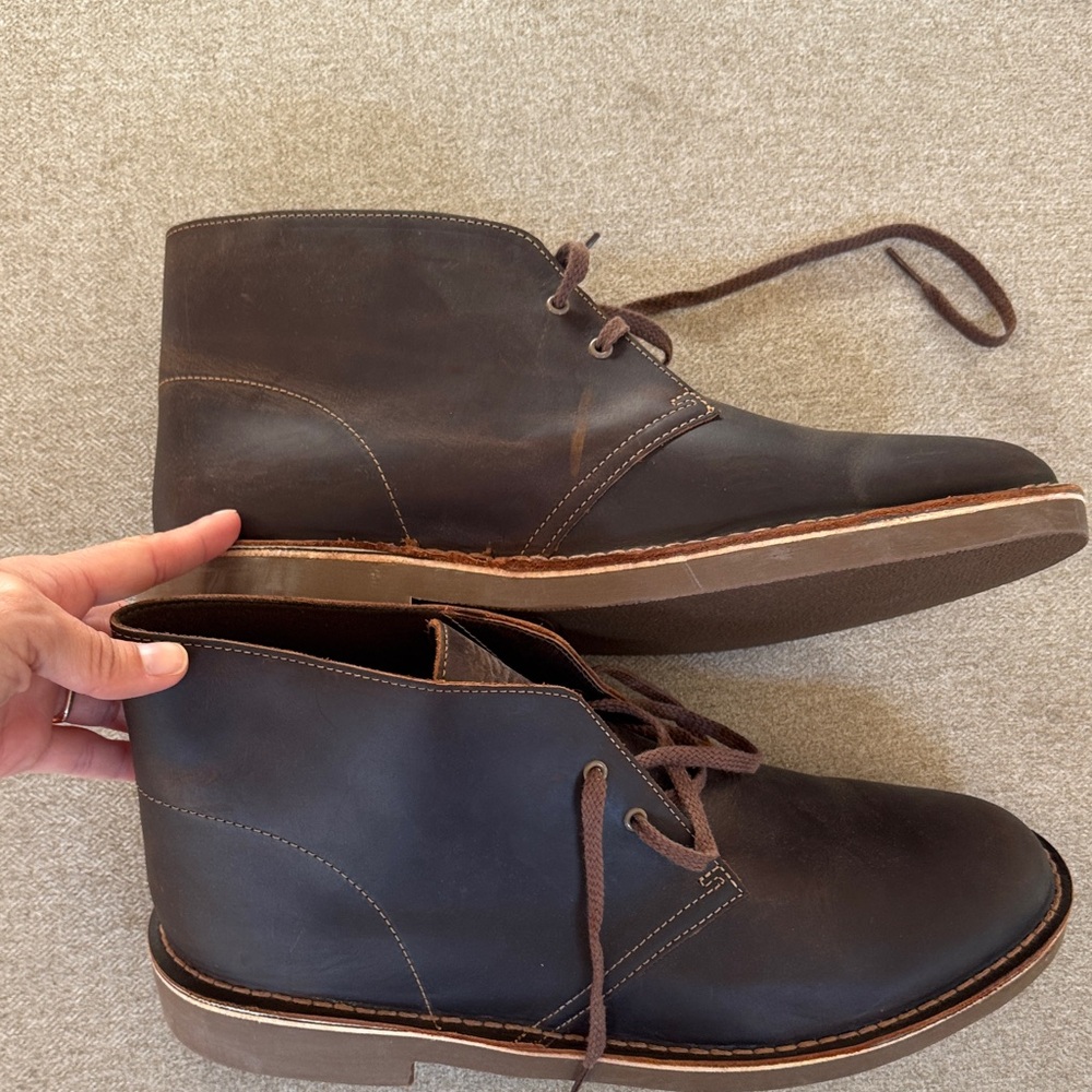 Clarks Dark Brown Chukka Boots for Men